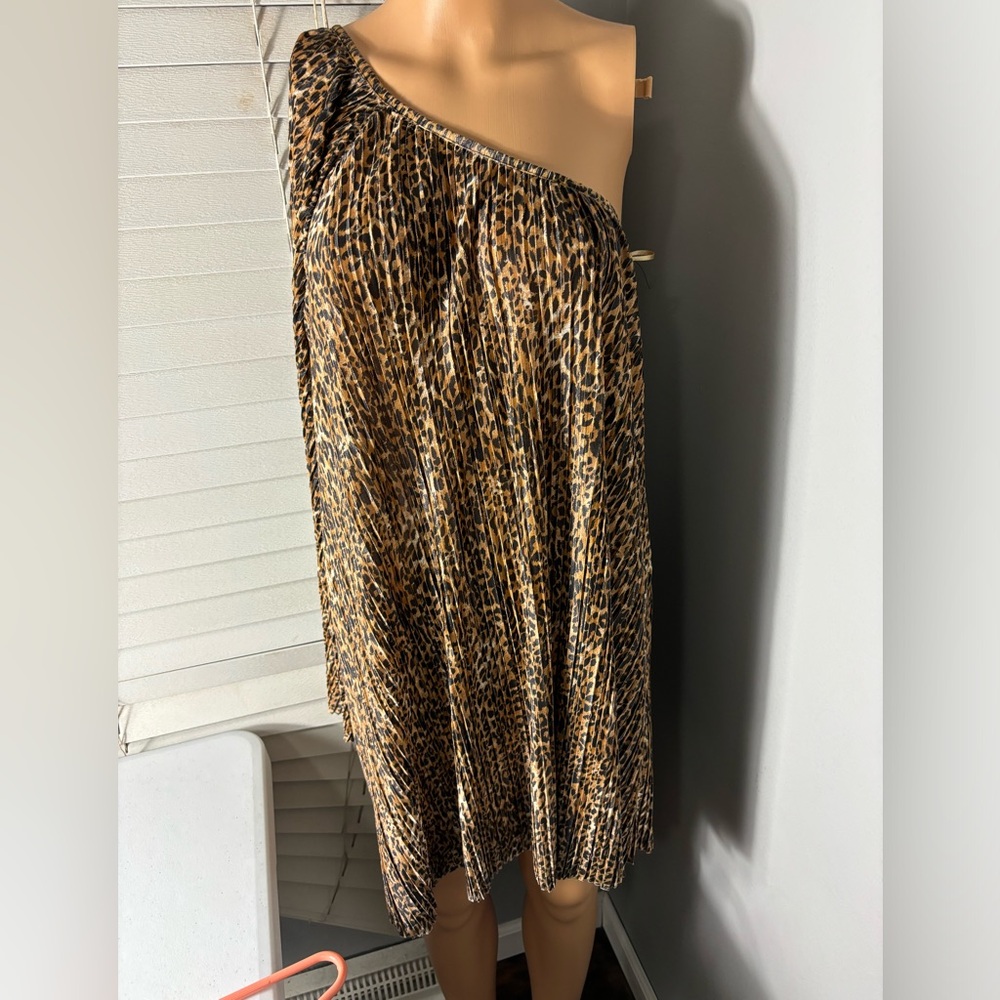 ICE fashion One Shoulder Animal Print Women's SZ L